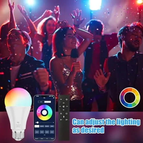 Testing the A19 Color Changing Light Bulb with Remote Control&App Control, 800LM over two weeks