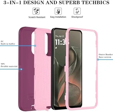 Another view of the Qinmay Phone Case for Motorola Moto Edge 5G 2025 Case