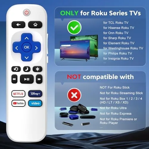 Close look at the (Pack of 2) Remote Control Only for TCL Onn Hisense build quality