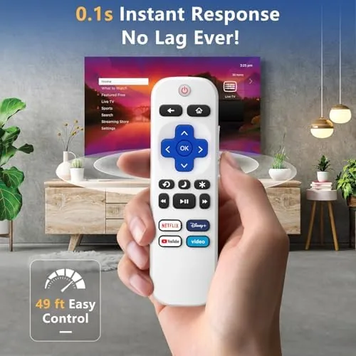 The (Pack of 2) Remote Control Only for TCL Onn Hisense in real use