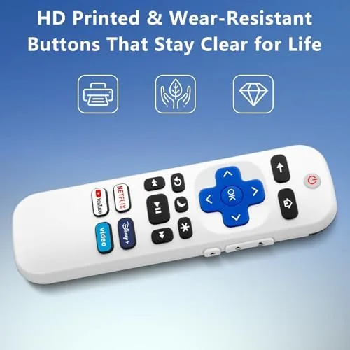 Another view of the (Pack of 2) Remote Control Only for TCL Onn Hisense