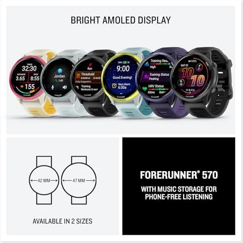 Testing the Garmin Forerunner® 570, 42mm, Aluminum, Black | Smaller-Sized Advanced GPS over two weeks