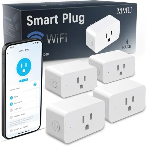 4 Pack Smart Plug Review: WiFi Timer Sockets for Alexa and Google Home