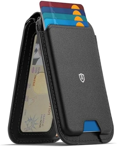 SHIELDON Genuine Leather Magnetic Wallet Stand for MagSafe, Nappa Black | Strong Magnetic, 6 Review: Tested and Rated