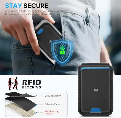 The SHIELDON Genuine Leather Magnetic Wallet Stand for MagSafe, Nappa Black compared in context