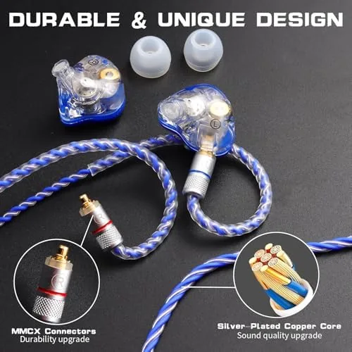The DEMAKE in-Ear Monitor with Detachable Silver-Plated,no mic | HiFi IEM in real use