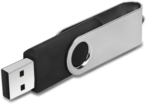 Overview of the Swivel Design 16GB USB Flash Drive with Keychain, USB 2.0