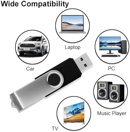 Close look at the Swivel Design 16GB USB Flash Drive with Keychain, USB 2.0 build quality