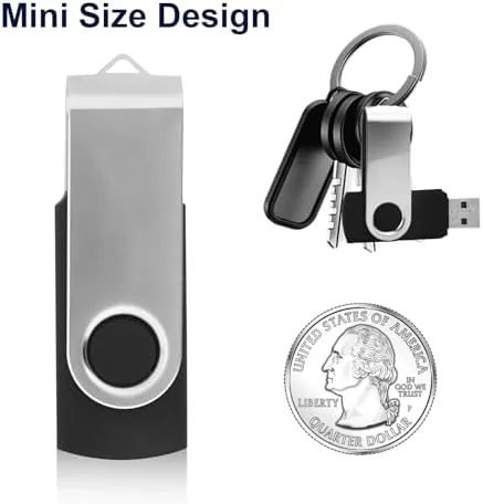 The Swivel Design 16GB USB Flash Drive with Keychain, USB 2.0 compared in context