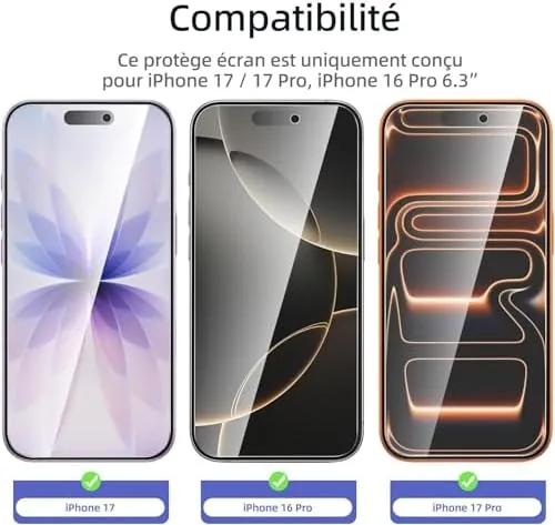 Close look at the NEW'C 3 Pack Designed for iPhone 16 Pro, iPhone 17 build quality