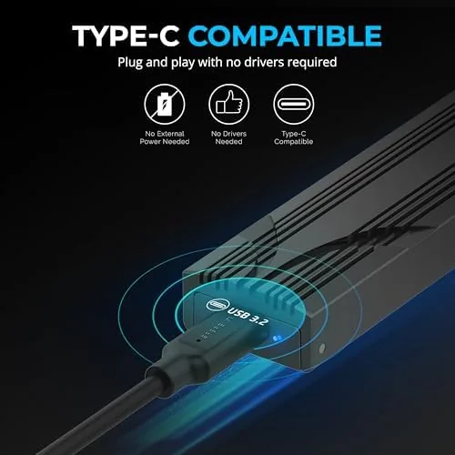 The SABRENT USB-C NVMe Enclosure & Reader, M.2 PCIe SSD, 10Gbps in real use