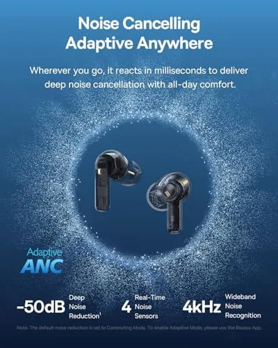 Close look at the Baseus Bass BP1 Pro Noise Cancelling Wireless Earbuds, Real-Time Adaptive build quality