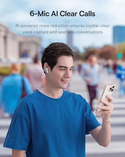 Another view of the Baseus Bass BP1 Pro Noise Cancelling Wireless Earbuds, Real-Time Adaptive