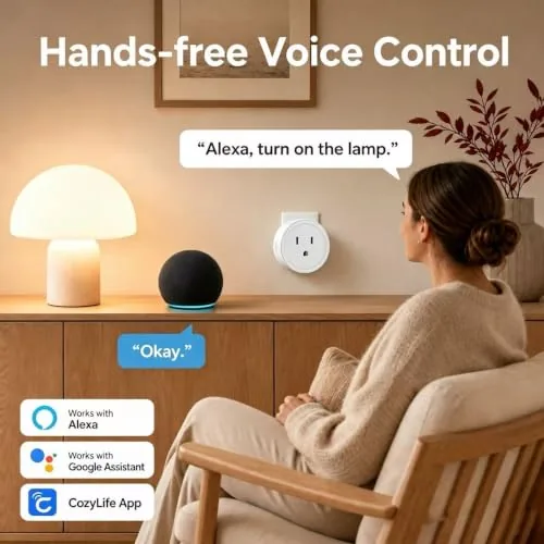 The smart plug app showing a schedule for the desk lamp
