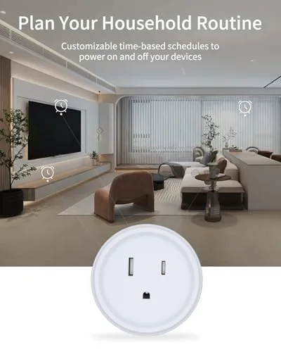 The smart plug next to a hub bridge and a wired smart switch for comparison
