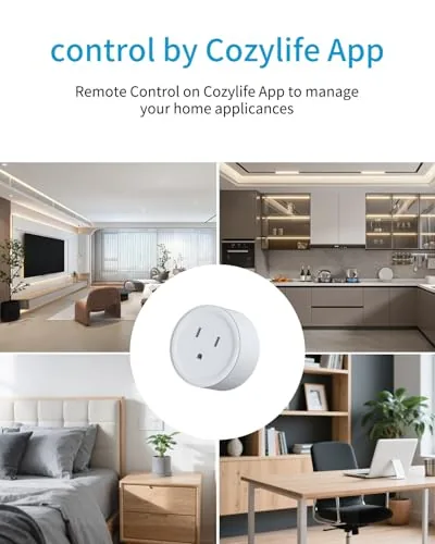 A person in a home office turning off a smart plug by voice