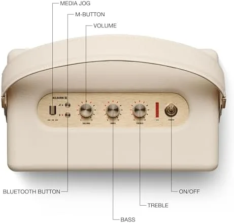 The Marshall Kilburn III Portable Bluetooth Speaker - Cream | Loud compared in context