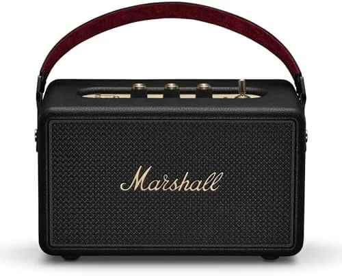 Overview of the Marshall Kilburn III Portable Bluetooth Speaker - Black and Brass