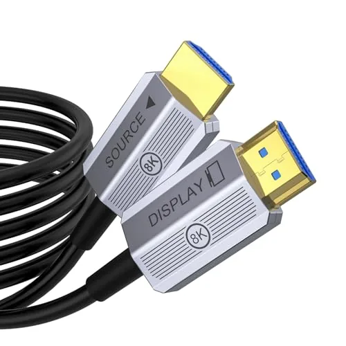 Overview of the 8K Fiber Optic HDMI Cable 100ft, 48Gbps Long HDMI 2.1