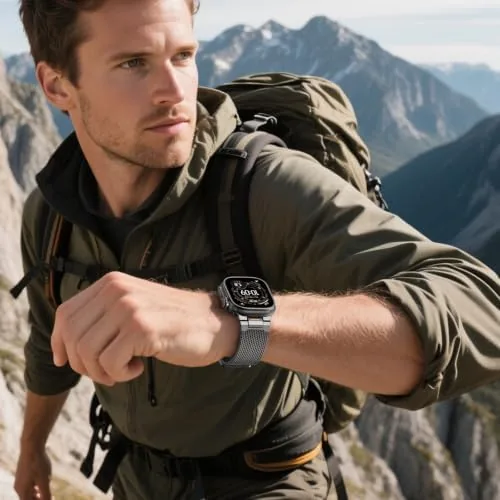 The Milanese Loop for Apple Watch Ultra 3/2 Band 49mm 46mm compared in context