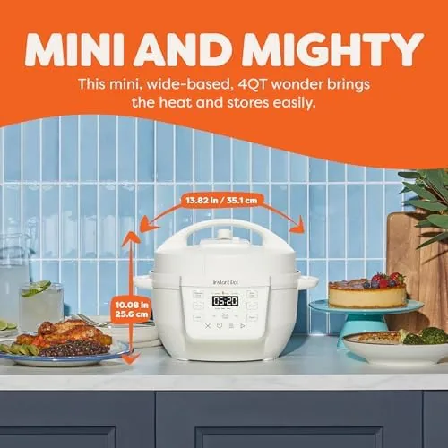 Close-up of the RIO Mini control panel with the digital display showing a cooking program