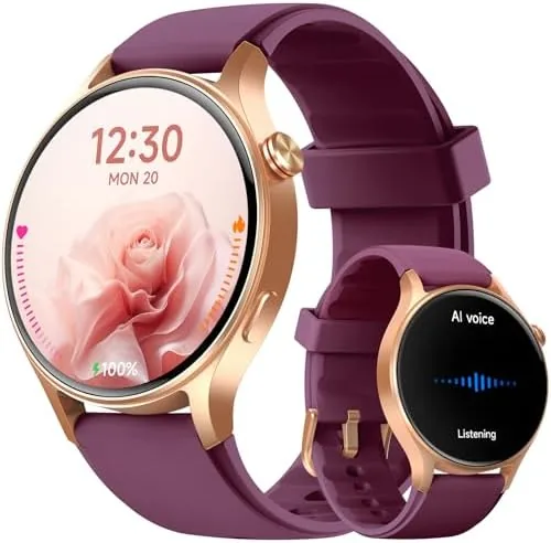Overview of the Smart Watch for Women, Answer/Makr Call, 1.32'' AMOLED Ultra-Clear Screen