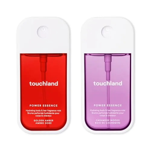 Touchland Power Essence Hydrating Body & Hair Fragrance, SOFT SOLACE DUO (Golden Amber + Review: Tested and Rated
