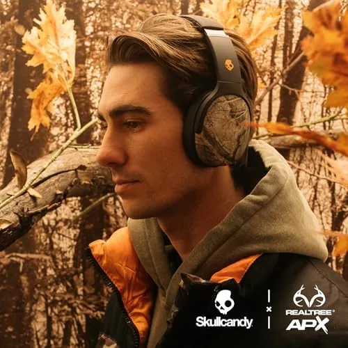 The Skullcandy Crusher Evo Wireless Over-Ear Headphones - Realtree APX | in real use