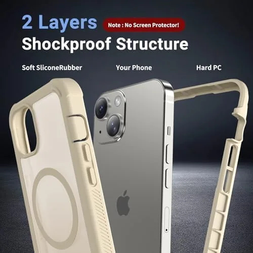 Close look at the jaroco Magnetic for iPhone 13 Case Heavy Duty Protection Antique build quality