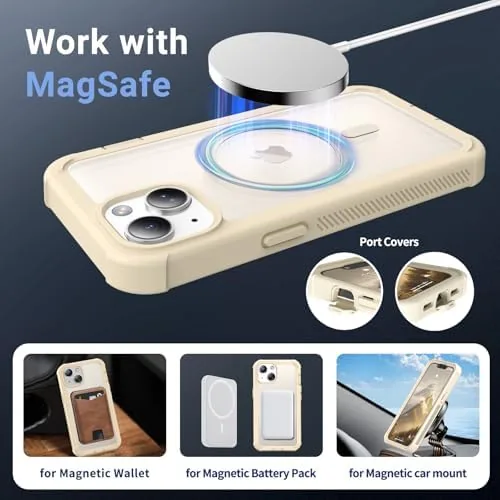 The jaroco Magnetic for iPhone 13 Case Heavy Duty Protection Antique in real use