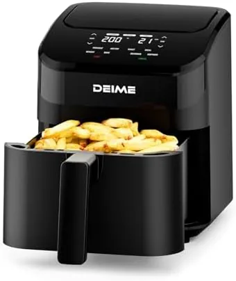 DEIME Air Fryer 4.5 Qt, Small Airfryer Digital Space Saving Compact, Bake, Reheat, Roasts Review: Tested and Rated