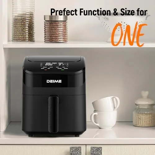Testing the DEIME Air Fryer 4.5 Qt, Small Airfryer Digital Space Saving over two weeks
