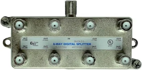 The Amphenol Digital Coaxial Splitter MoCA 2.5 (2 Way) ABS312H compared in context