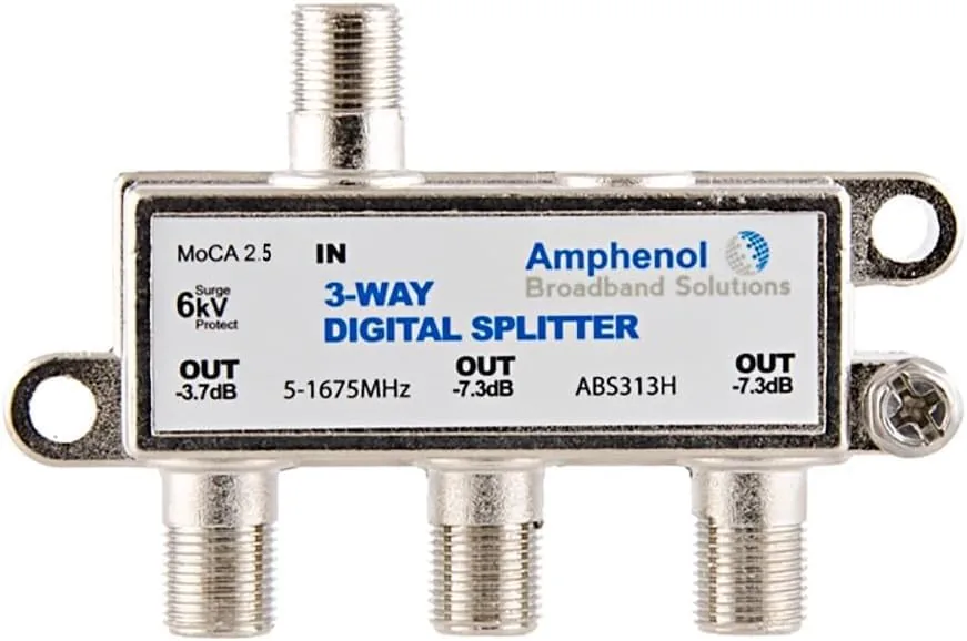 Testing the Amphenol Digital Coaxial Splitter MoCA 2.5 (2 Way) ABS312H over two weeks
