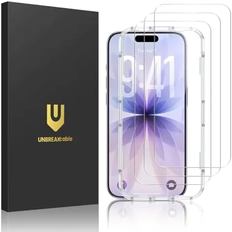 UNBREAKcable 3-Pack Screen Protector Review: Tempered Glass for iPhone 17