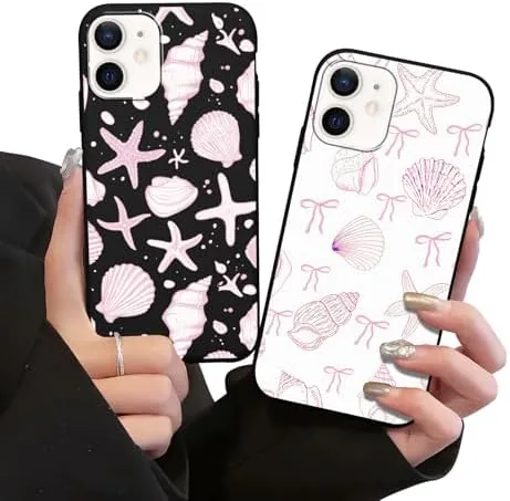 2 Pack Summer Bow Shell Phone Case for iPhone 12 mini 5.4",Girly Ribbon Aesthetic Review: Tested and Rated