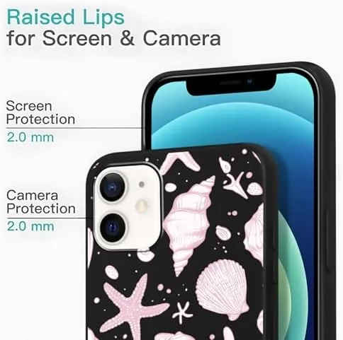 Close look at the 2 Pack Summer Bow Shell Phone Case for iPhone 12 build quality
