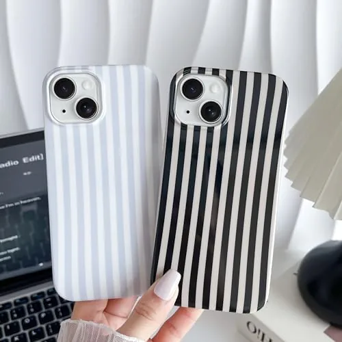 The Yeddabox for iPhone 14 Case Cute Striped Phone Case Soft compared in context