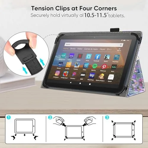 The Universal 11 12 Inch Android Tablet Case,Slim Folding Stand Cover compared in context