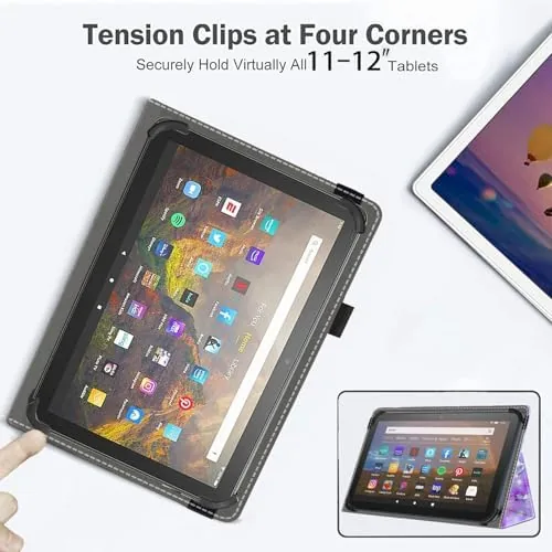 Testing the Universal 11 12 Inch Android Tablet Case,Slim Folding Stand Cover over two weeks