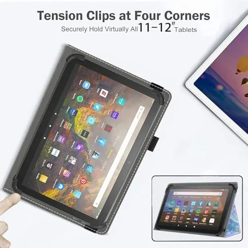 Testing the Universal 11 12 Inch Android Tablet Case,Slim Folding Stand Cover over two weeks