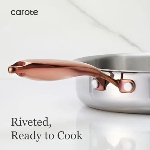 The clean polished pan draining after washing