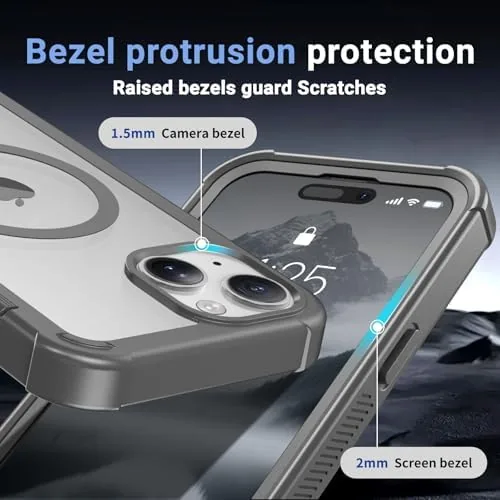 The jaroco Magnetic for iPhone 15 Case Heavy Duty Protection Gray compared in context