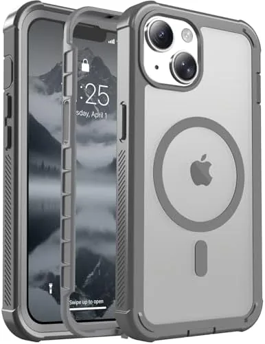 Overview of the jaroco Magnetic for iPhone 13 Case Heavy Duty Protection Gray