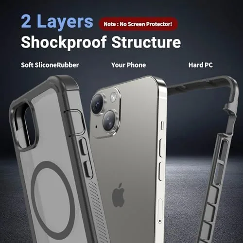 Close look at the jaroco Magnetic for iPhone 13 Case Heavy Duty Protection Gray build quality