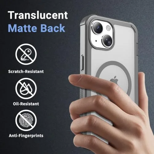 Another view of the jaroco Magnetic for iPhone 13 Case Heavy Duty Protection Gray