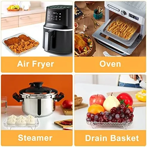 Testing the BYKITCHEN 7 inch Square Air Fryer Rack for Ninja Crispi over two weeks