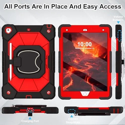Another view of the WESOROL Case for iPad 9th/8th/7th Generation 10.2 Inch (2021/2020/2019),Full-Body Drop