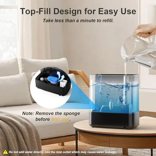 The JRD Warm & Cool Mist Humidifiers for Bedroom 5L, Quiet compared in context