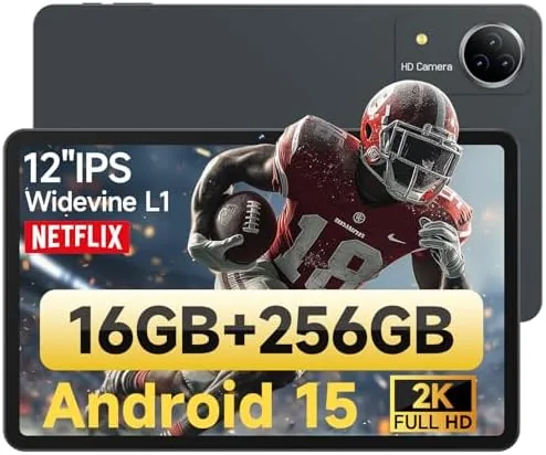 Overview of the Upgraded Tablet 12 inch Android 15 Tablet with 256GB ROM